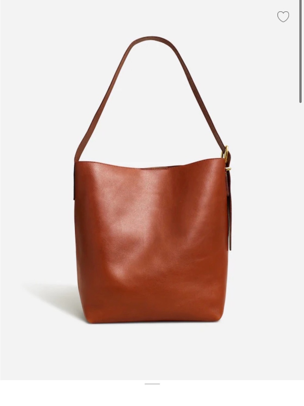 Madewell bucket tote warm cinnamon